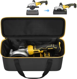 SAIKA Tool Bag for DEWALT ATOMIC 20V MAX 4-1/2"/ for DOVAMAN/for Worx WX439L/ for GALAX PRO Circular Saw Storage Organizer for Blade, Adapter, Blade Wrench, and Rip Guide（Case Only）