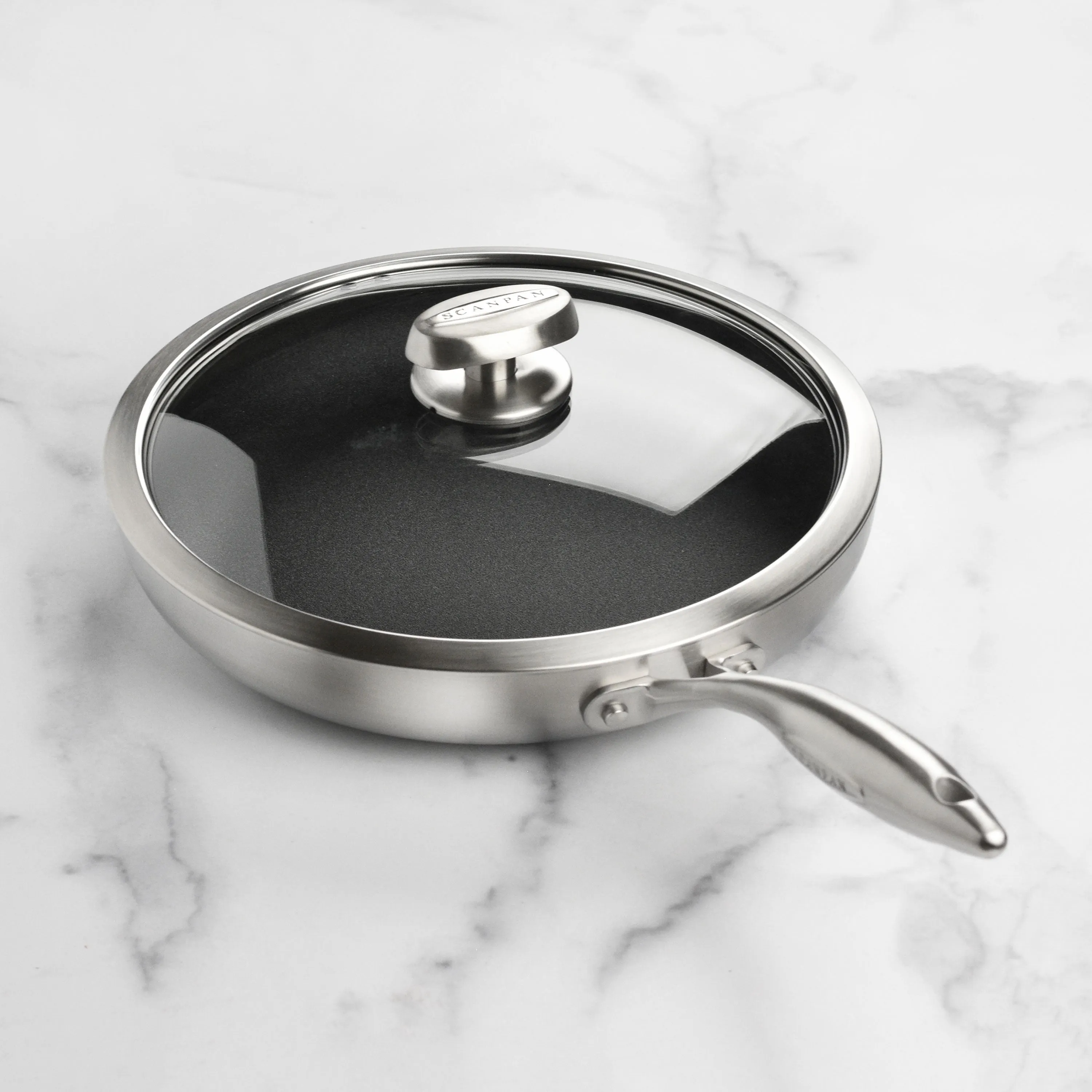 Scanpan CX  11" Stainless Steel Nonstick Fry Pan with Lid