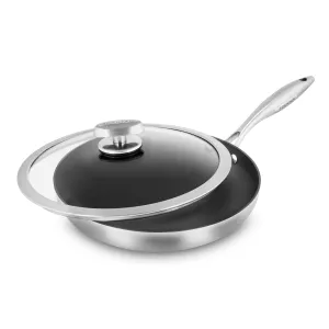 Scanpan CX  11" Stainless Steel Nonstick Fry Pan with Lid