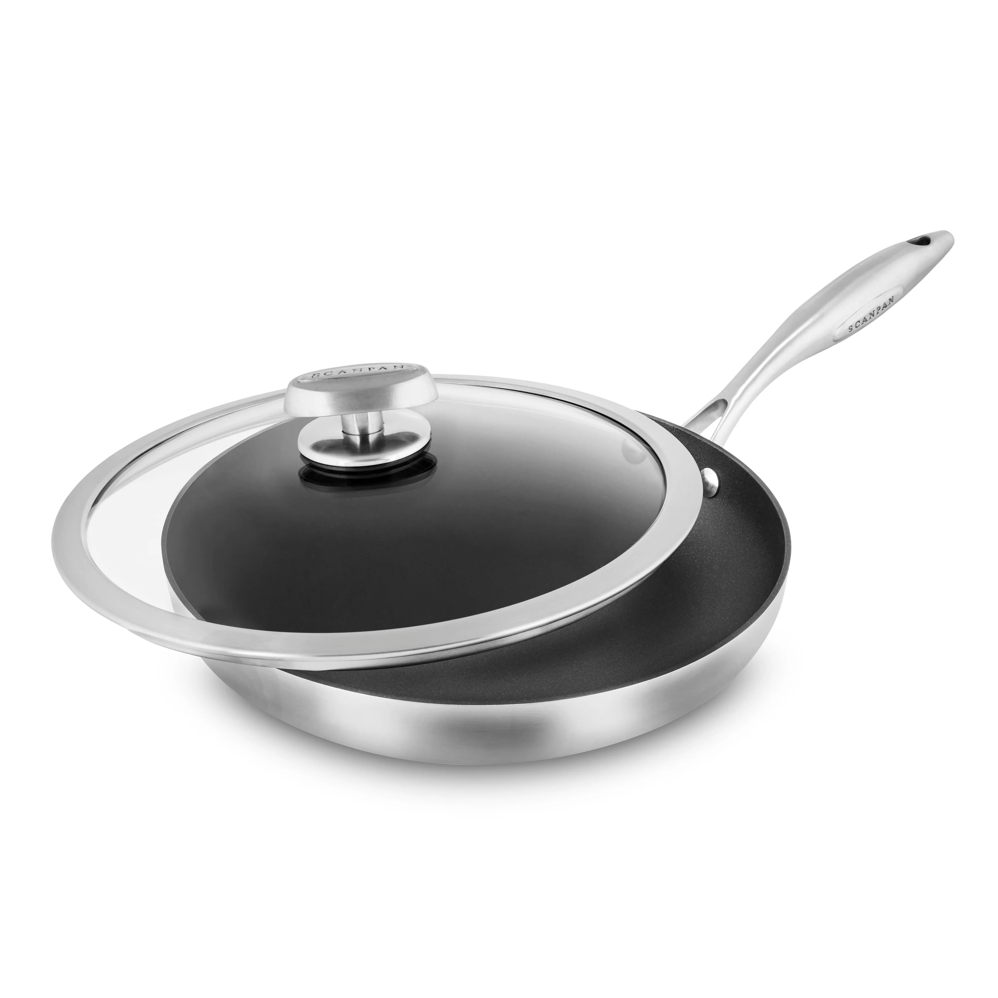 Scanpan CX  11" Stainless Steel Nonstick Fry Pan with Lid