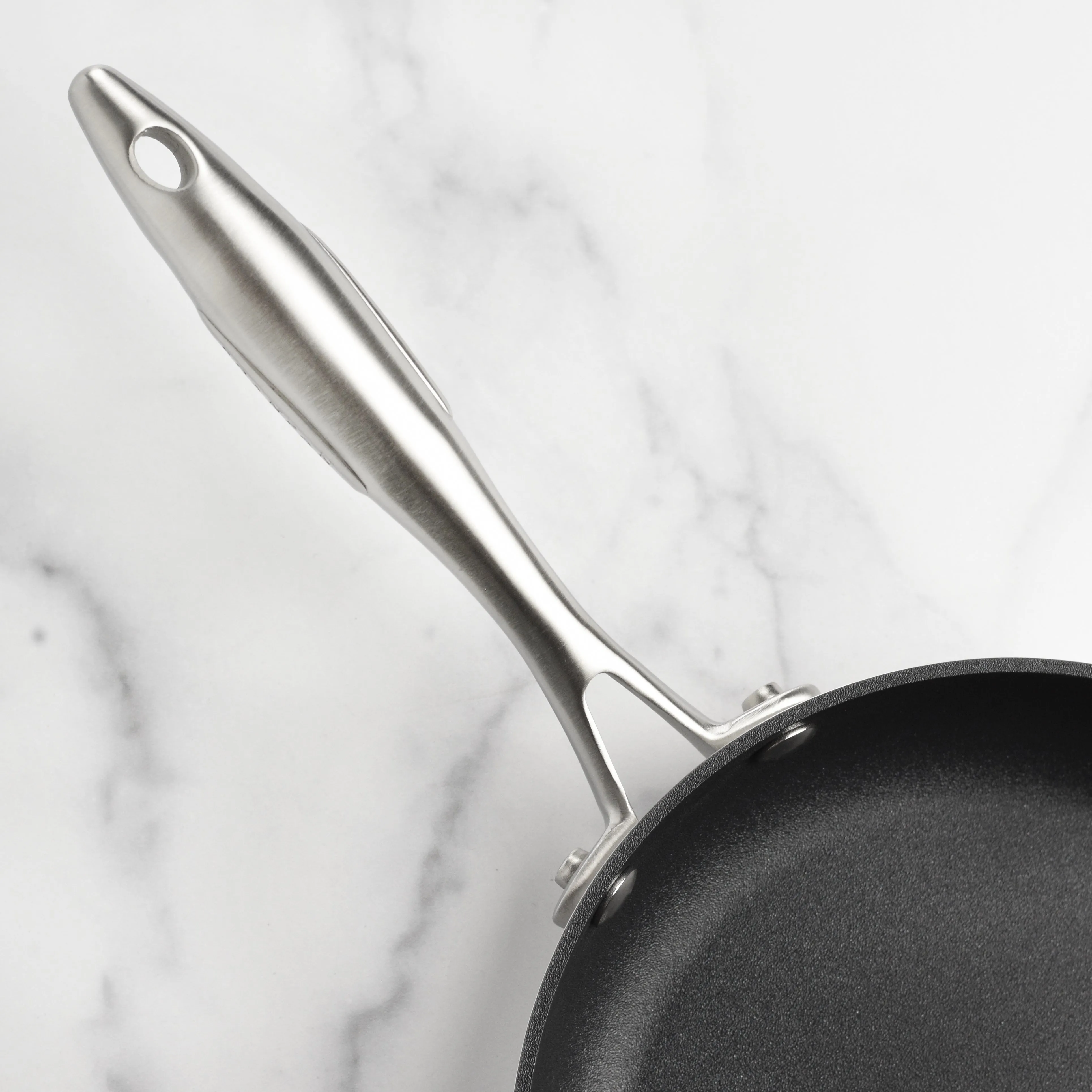 Scanpan CX  8 & 10.25" Stainless Steel Nonstick Fry Pan Set with Lids