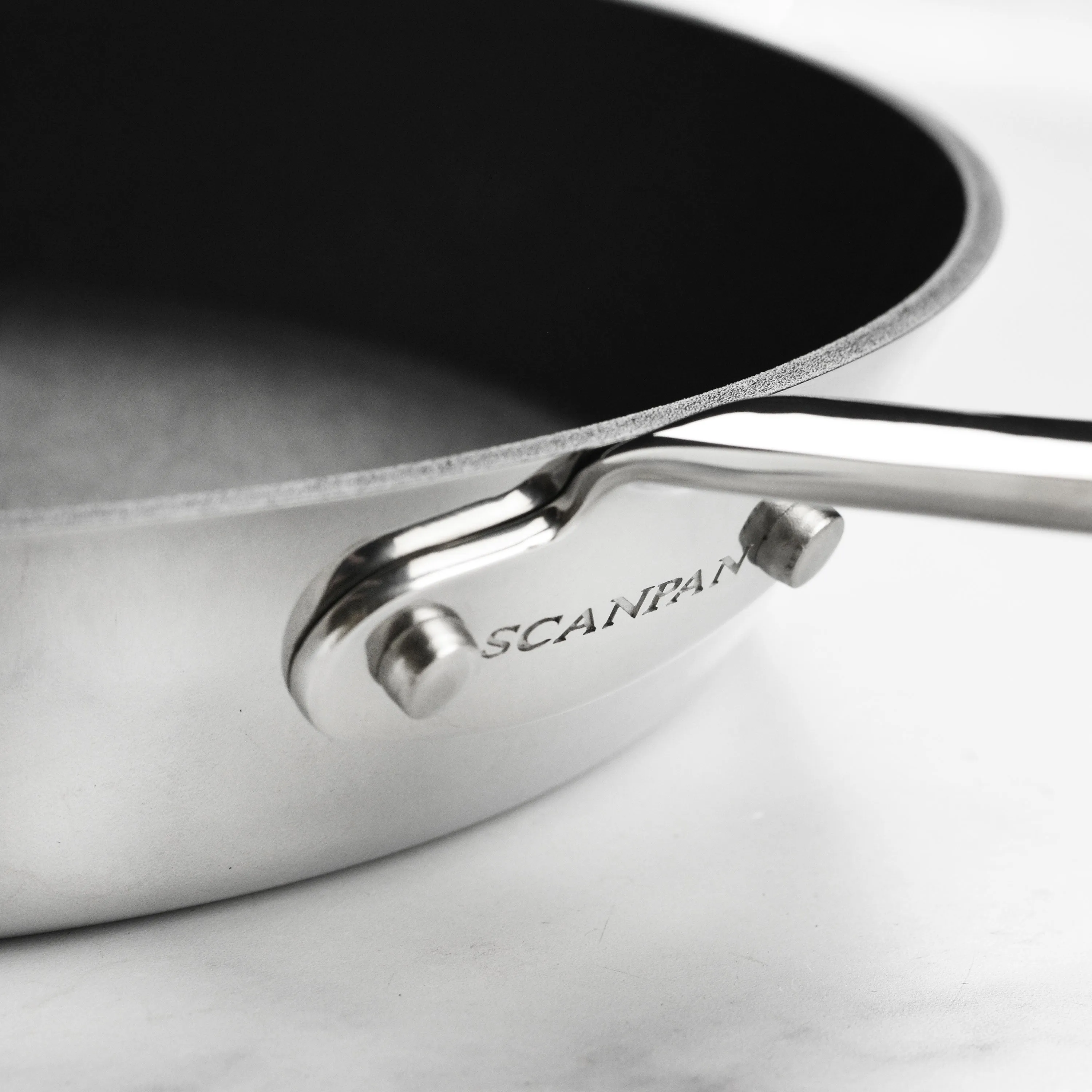 Scanpan Maitre D' Stratanium  Nonstick Stainless Steel Fry Pan Set with Lids