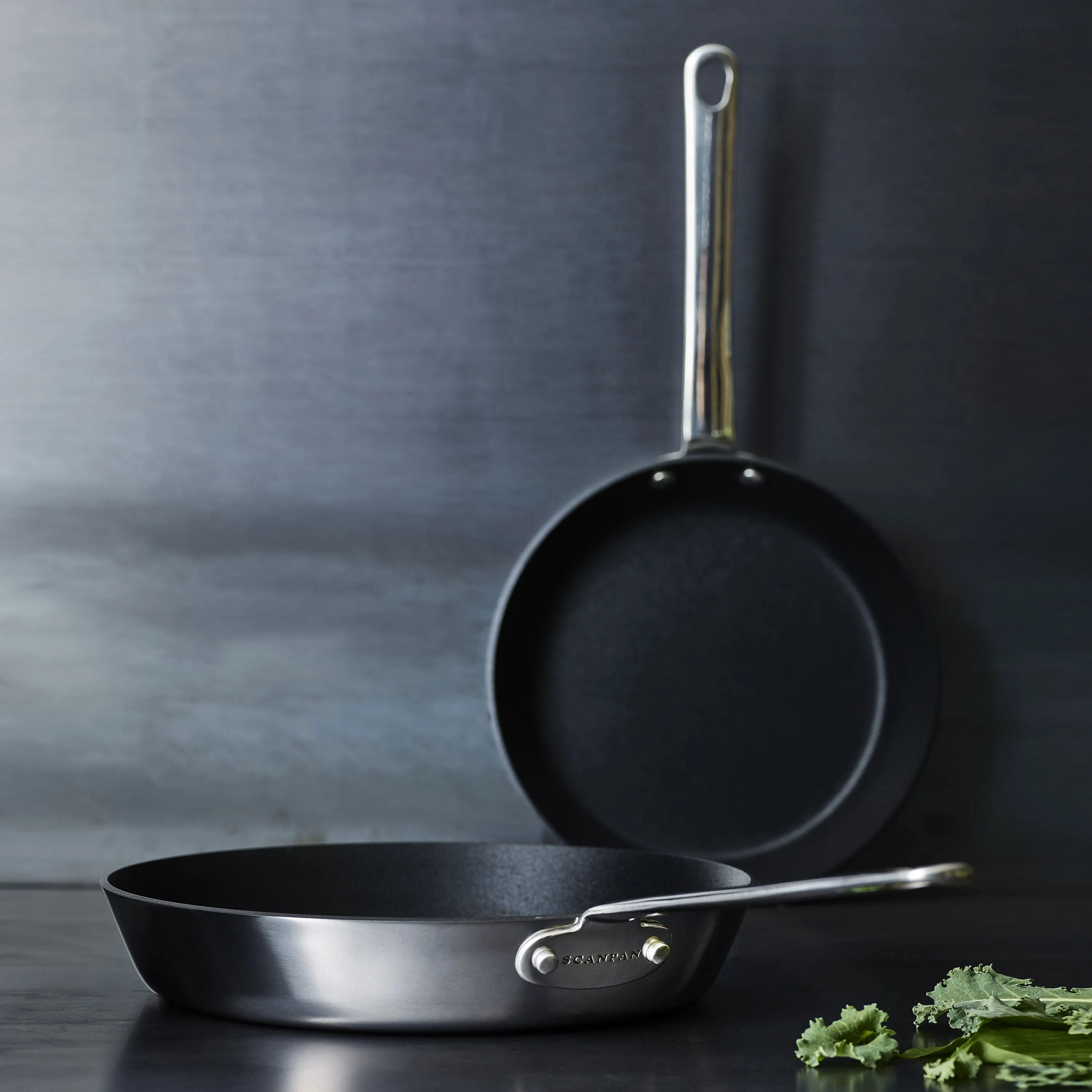 Scanpan Maitre D' Stratanium  Nonstick Stainless Steel Fry Pan Set with Lids