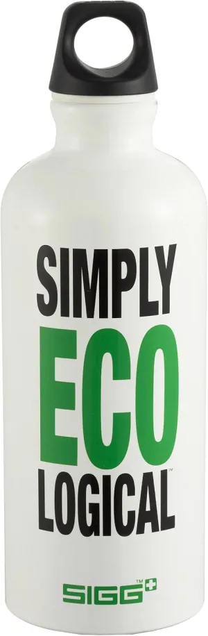 Sigg Design Eco Message Water Bottle (0.6-Liters, Simply Ecological)