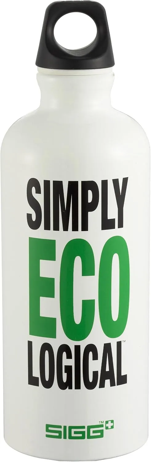 Sigg Design Eco Message Water Bottle (0.6-Liters, Simply Ecological)