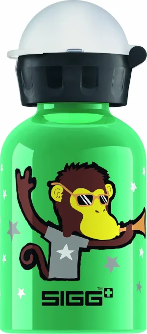 SIGG Go Team Monkey Elephant Water Bottle, Green, 0.3-Liter