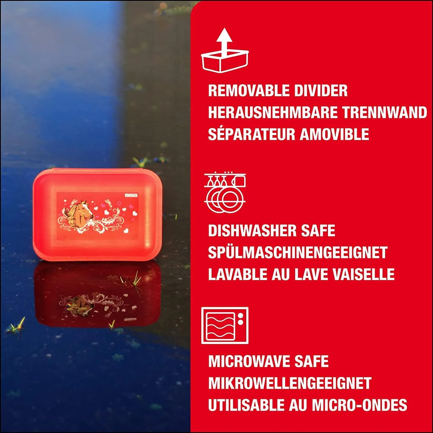SIGG - Kids Lunch Box VIVA - Made in Germany - Dishwasher Safe - Food Containers for School, Daycare - Gifts Boys, Girls