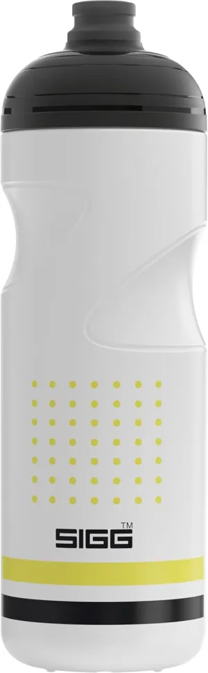 SIGG Pulsar White Bike Water Bottle (0.75 L), Leakproof Cycling Bottle, Super Lightweight and BPA-Free Sports Bottle with SureSnap® Valve