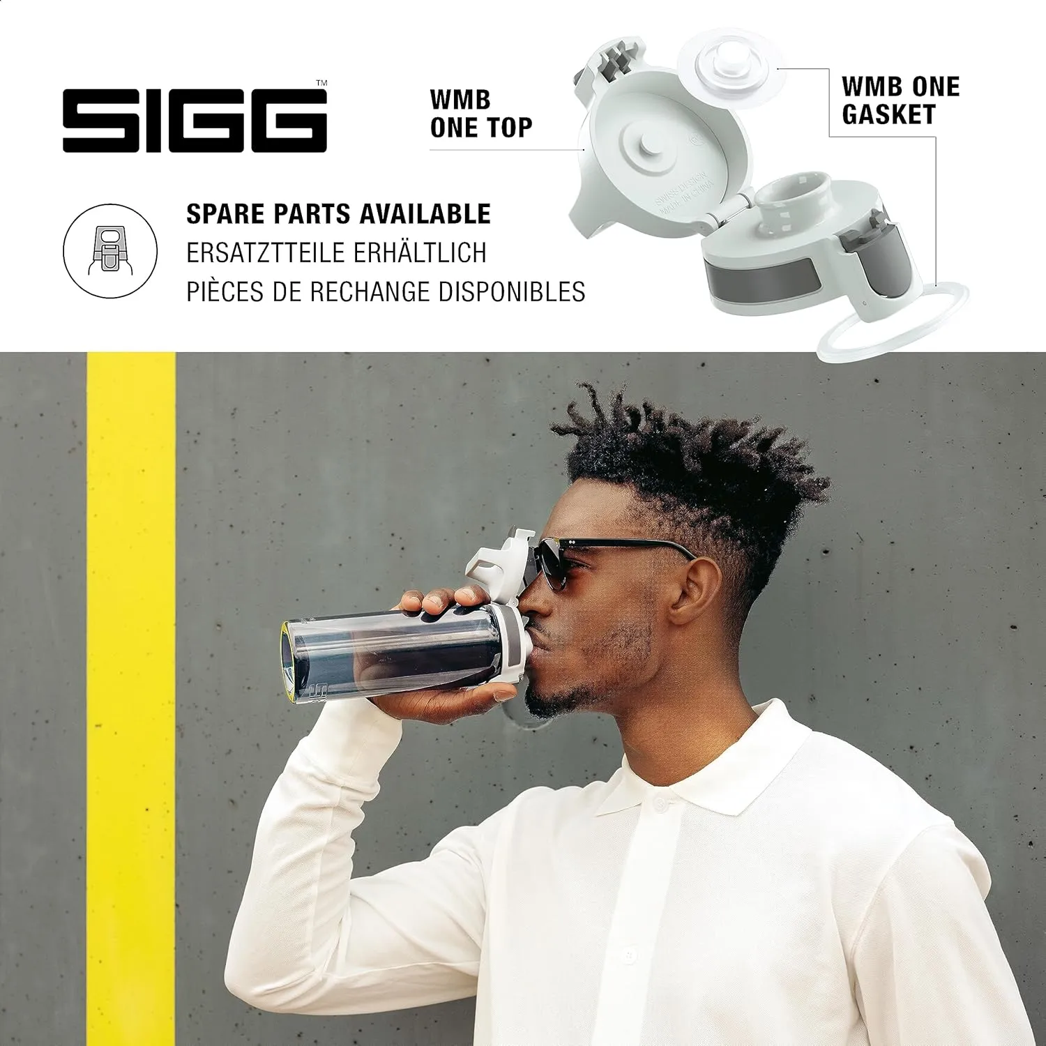 SIGG - Total Color - Refillable Sports Water Bottle - Tritan - Carbonated Drinks - Dishwasher Safe - BPA Free 20Oz, 34Oz