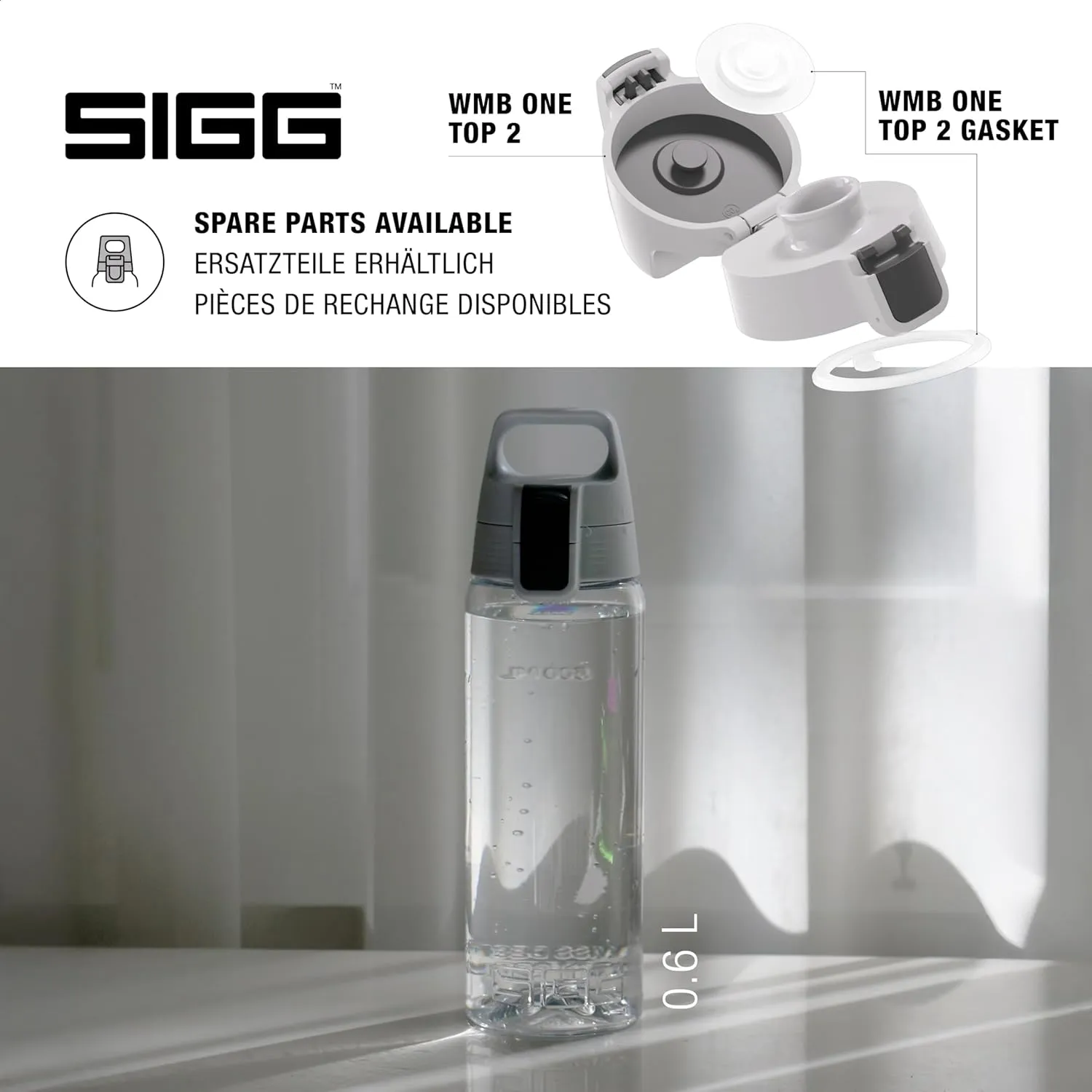 SIGG - Total Color - Refillable Sports Water Bottle - Tritan - Carbonated Drinks - Dishwasher Safe - BPA Free 20Oz, 34Oz