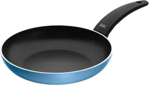 Silit Belluna Frying Pan 24 cm Aluminium Coated with Plastic Handle for Gentle Frying Blue