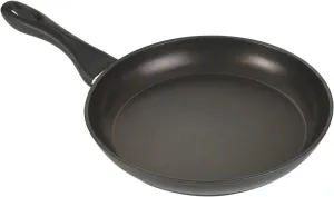 Silit Frying Pan Coated Senso Pouring Rim Stainless Steel Handle, Black, 32 cm