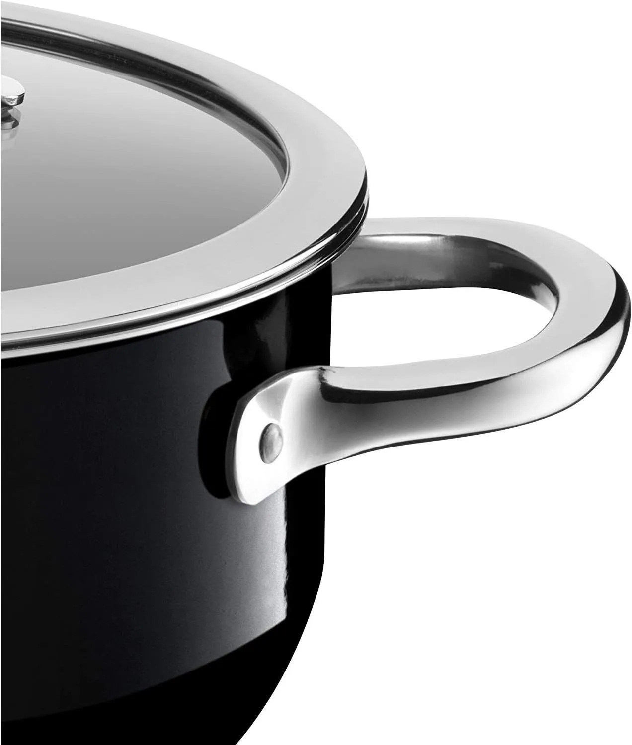 Silit Passion High Casserole with Lid, 20cm, Red