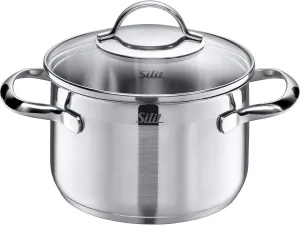 Silit "Achat High Casserole with Lid, Silver, 16 cm