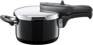 Silit Sicomatic® T-Plus Pressure Cooker 2.5L Without Insert Ø 18 cm Black Made in Germany Inside Scale Silargan® Functional Ceramic Suitable for Induction Hobs