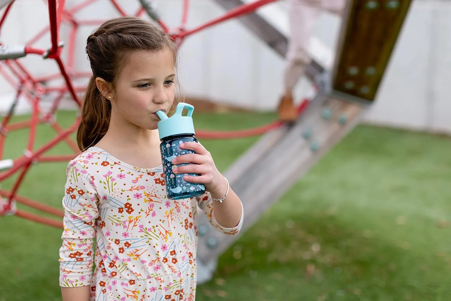 Simple Modern Kids Water Bottle Plastic BPA-Free Tritan Cup with Leak Proof Straw Lid | Reusable and Durable for Toddlers, Boys | Summit Collection | 12oz, Dinosaur Roar