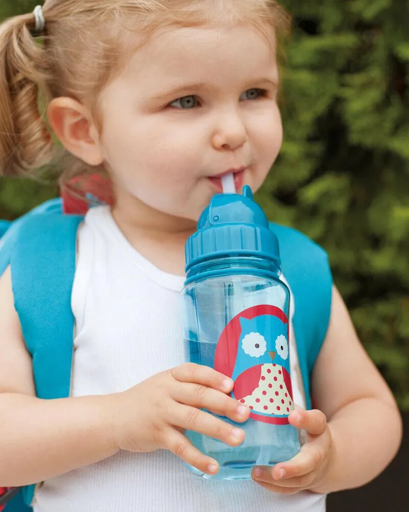 Skip Hop 390ml Zoo Straw Bottle - Owl