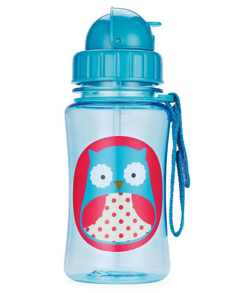Skip Hop 390ml Zoo Straw Bottle - Owl