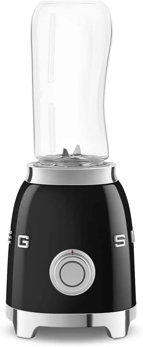 SMEG 50's Retro Style Personal Blender with Backlit Knob and Two 600 ML BPA Free bottles