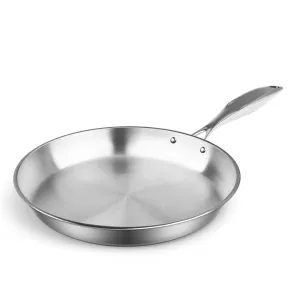 SOGA 34cm Stainless Steel Fry Pan