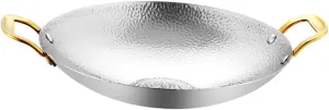 Stainless Steel Hammered Griddle Pan Cooking Pan for Stove Kitchen Supply