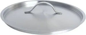 Stainless Steel Pan Lid Frying Pan Cover Easy Clean Practical Heat Resistant Skillet Lid Pan Cover for BBQ Kitchen Camping, 24cm