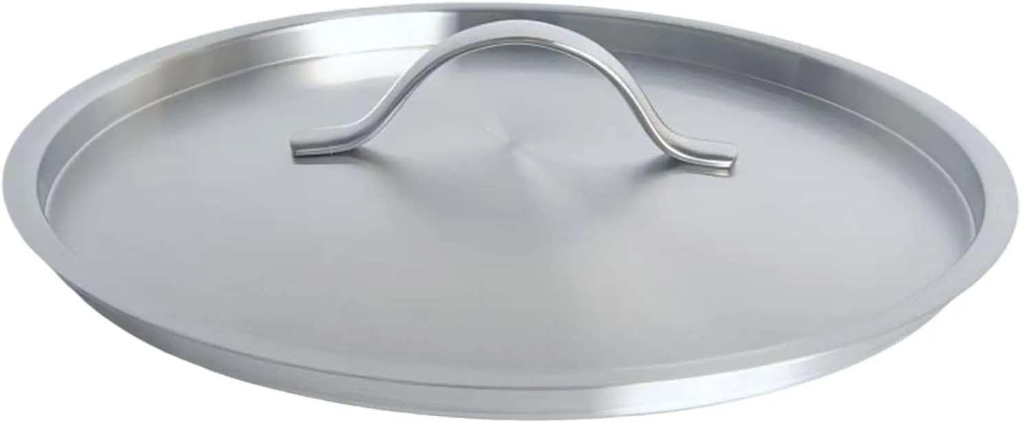 Stainless Steel Pan Lid Frying Pan Cover Easy Clean Practical Heat Resistant Skillet Lid Pan Cover for BBQ Kitchen Camping, 24cm