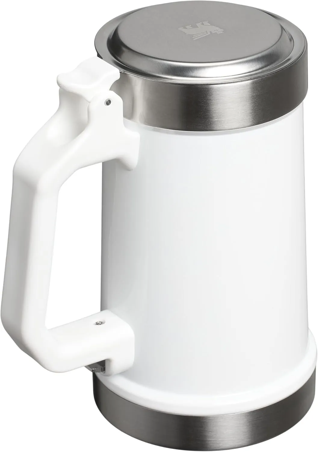 Stanley Classic Bottle Opener Beer Stein 24 oz | Flip Up Lid and Heavy Duty Handle with Built In Bottle Opener | Insulated Stainless Steel Beer Mug | BPA-Free | Stainless Steel Shale