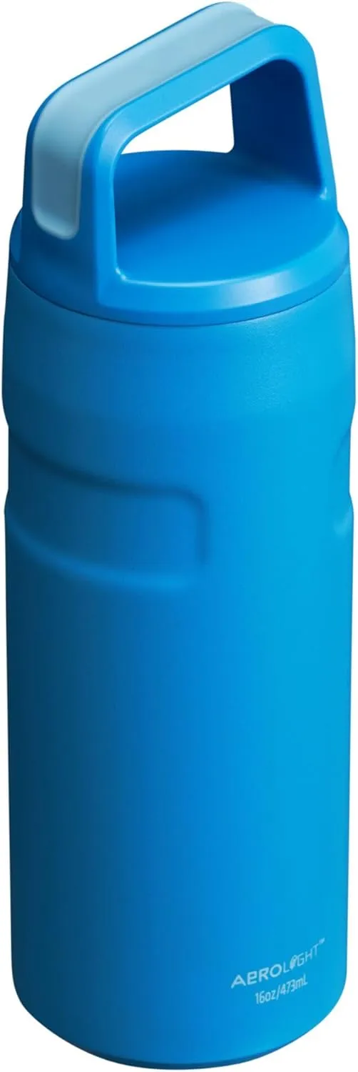 Stanley IceFlow Cap and Carry Water Bottle | Wide Mouth Twist Lid | Lightweight & Leakproof for Travel & Sports | Insulated Stainless Steel | BPA-Free