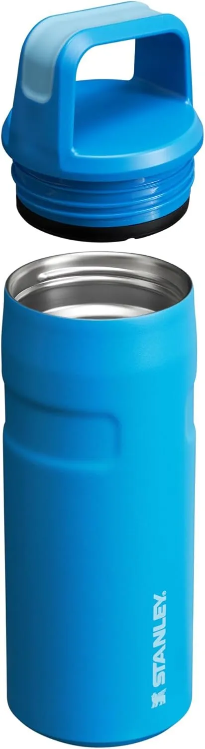 Stanley IceFlow Cap and Carry Water Bottle | Wide Mouth Twist Lid | Lightweight & Leakproof for Travel & Sports | Insulated Stainless Steel | BPA-Free