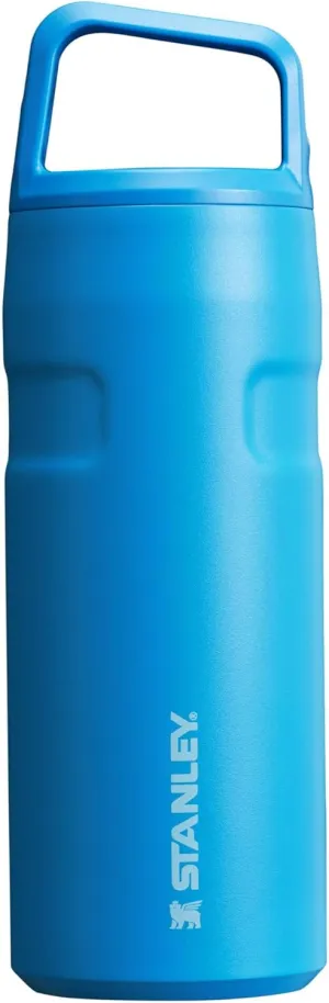 Stanley IceFlow Cap and Carry Water Bottle | Wide Mouth Twist Lid | Lightweight & Leakproof for Travel & Sports | Insulated Stainless Steel | BPA-Free