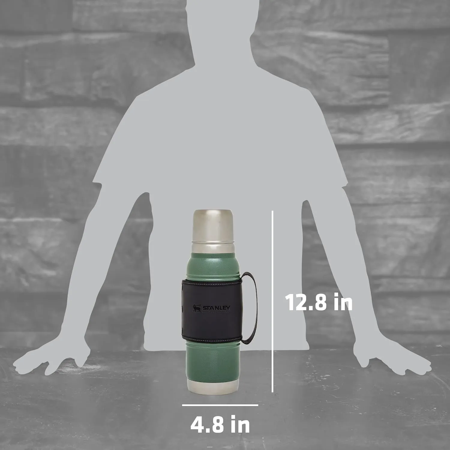 Stanley Quadvac Thermal Insulated Wide Mouth Bottle- BPA-Free 18/8 Stainless Steel Thermos for Cold & Hot Beverages – Keeps Liquid Hot or Cold for Up to 24 Hours