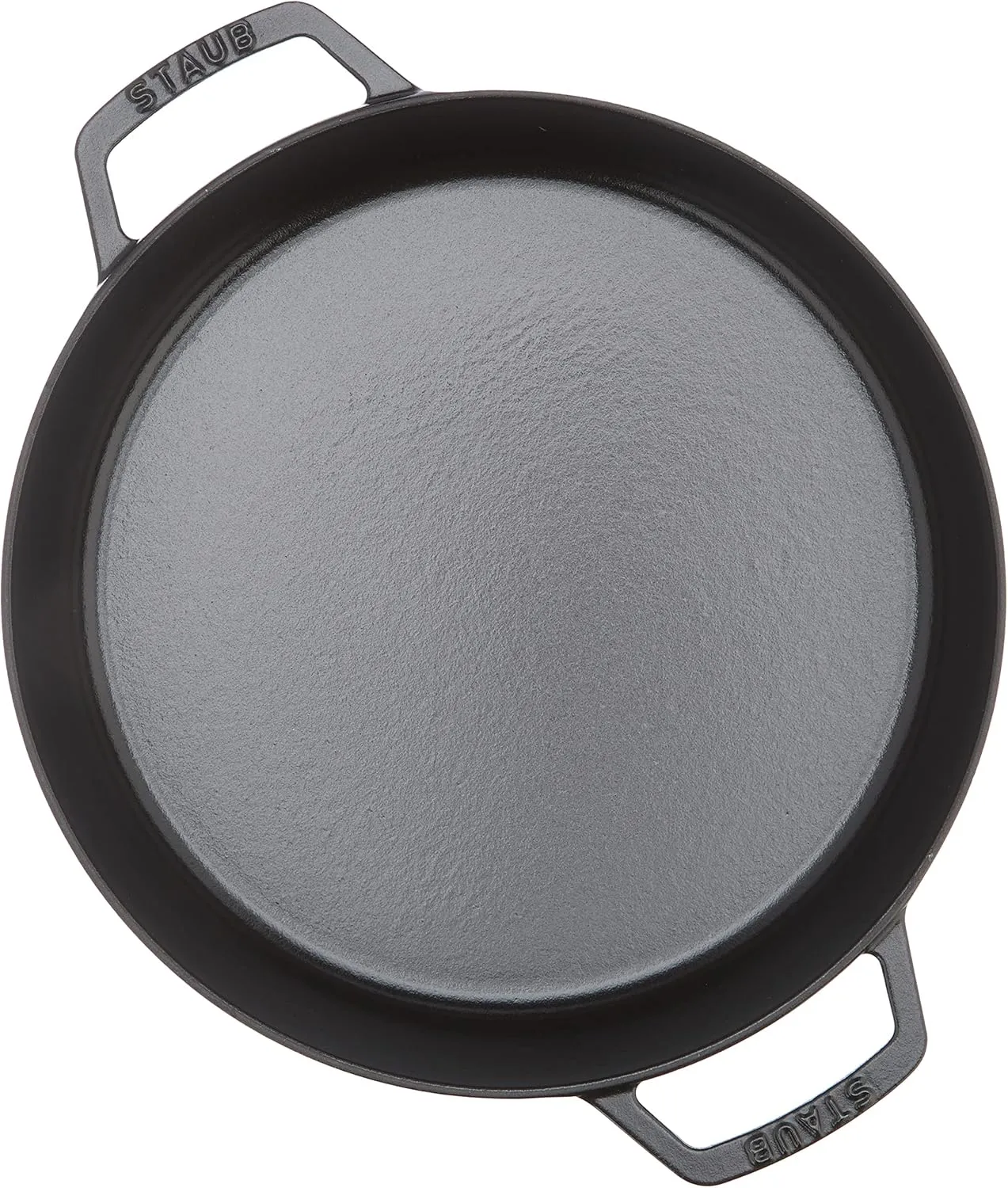 Staub 40511-725 Double Handle Frying Pan, Black, 10.2 inches (26 cm), Skillet, Both Hands, Casting, Enamel, Induction Compatible, Double Handle Frying Pan