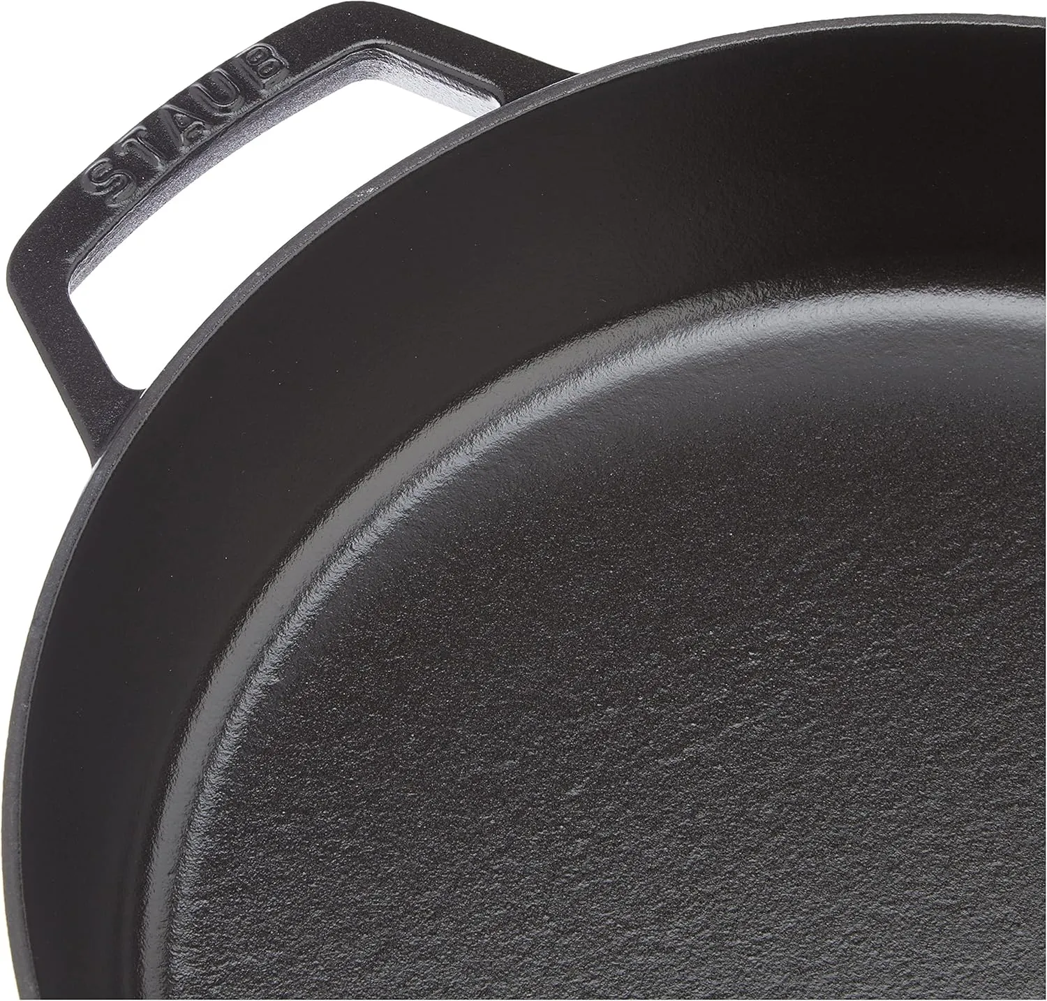 Staub 40511-725 Double Handle Frying Pan, Black, 10.2 inches (26 cm), Skillet, Both Hands, Casting, Enamel, Induction Compatible, Double Handle Frying Pan