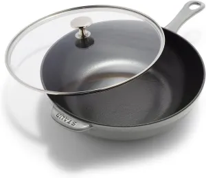 Staub Cast Iron 2.9-qt Daily Pan with Glass Lid - Graphite Grey