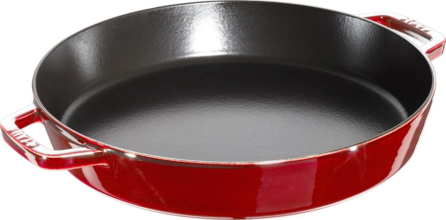 STAUB Cast Iron, Frying Pan, Cherry, 34 cm