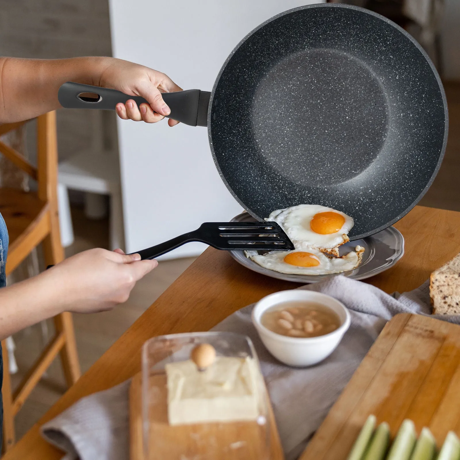 Stone Chef Forged Wok Non Stick Cookware Kitchen - 28cm