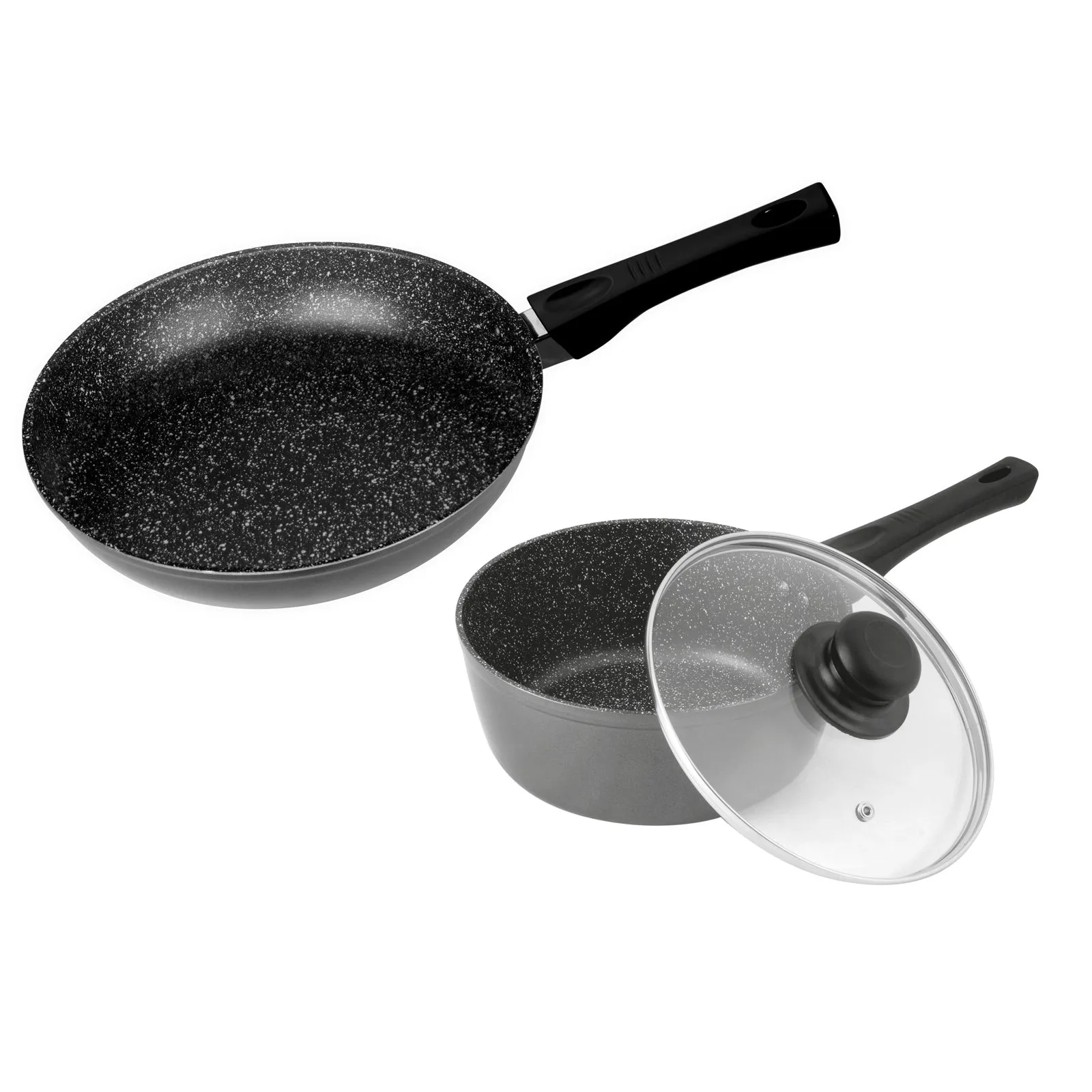 Stonewell 2 Piece 24cm Pan    16cm Pot Set Kitchen Non Stick Cookware