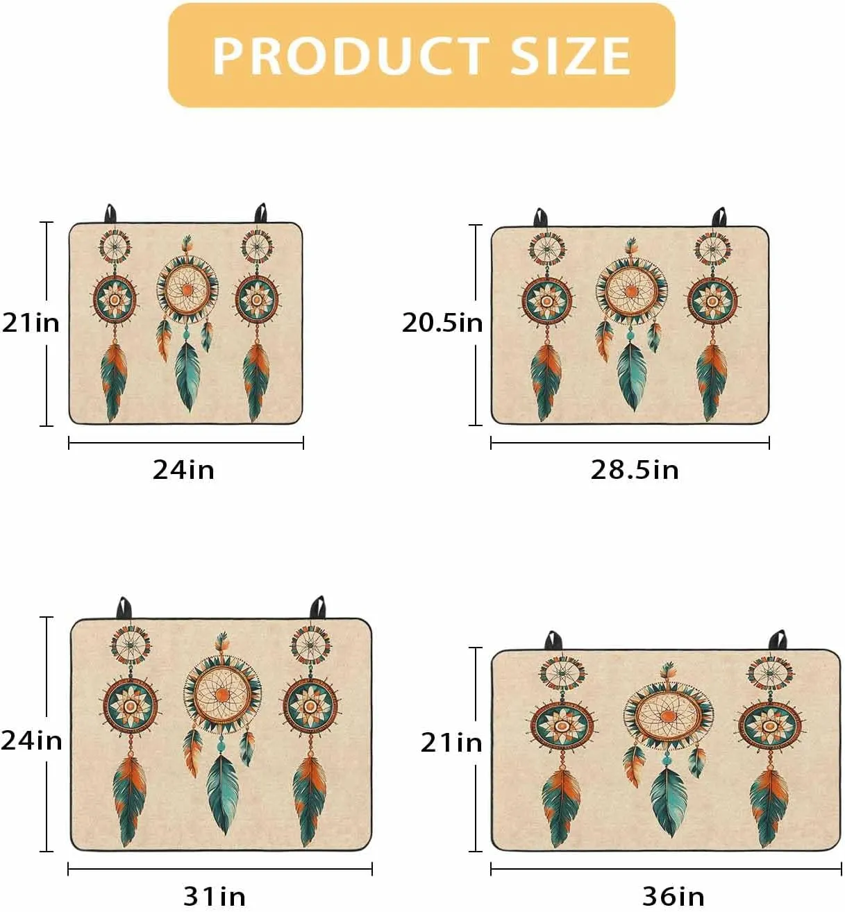 Stove Cover, Stove Top Covers for Electric Stove, Indian Totem Ancient Patterns Large Cooktop Cover Protector Heat Foldable Rubber Anti-Slip Mat for Glass Stove Top 31"x24"