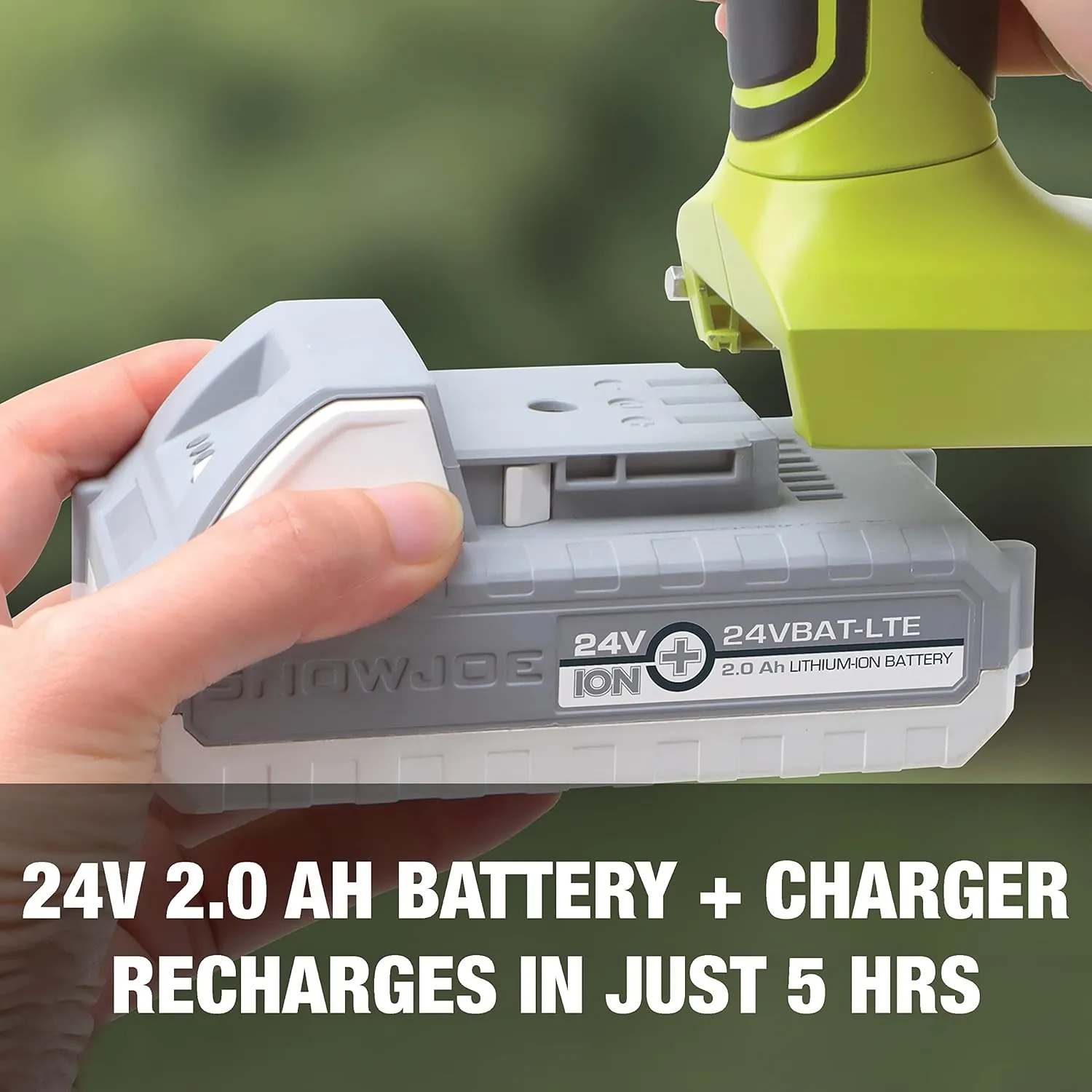 Sun Joe 24V-HCS-LTE-P1 24-Volt iON  Cordless Mini Chainsaw, Green & SWJ-OIL Premium Bar, Chain and Sprocket Oil, All Season Chainsaw Chain Lubrication, 1-Quart