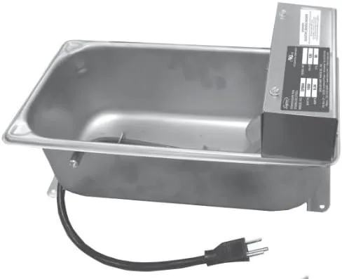 Supco Condensate Pan, 115 Volt, 1000 Watts Cp804hd