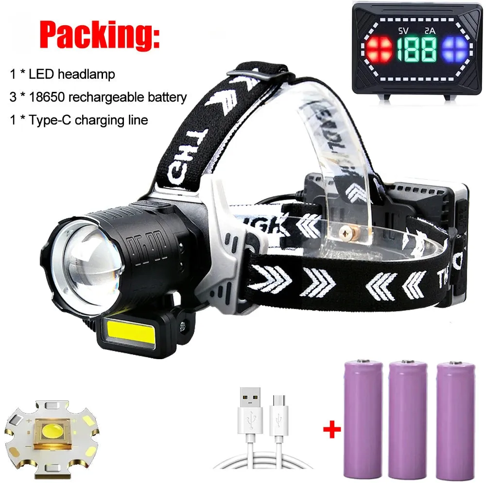 Super Bright White LED Headlamp with Motion Sensor