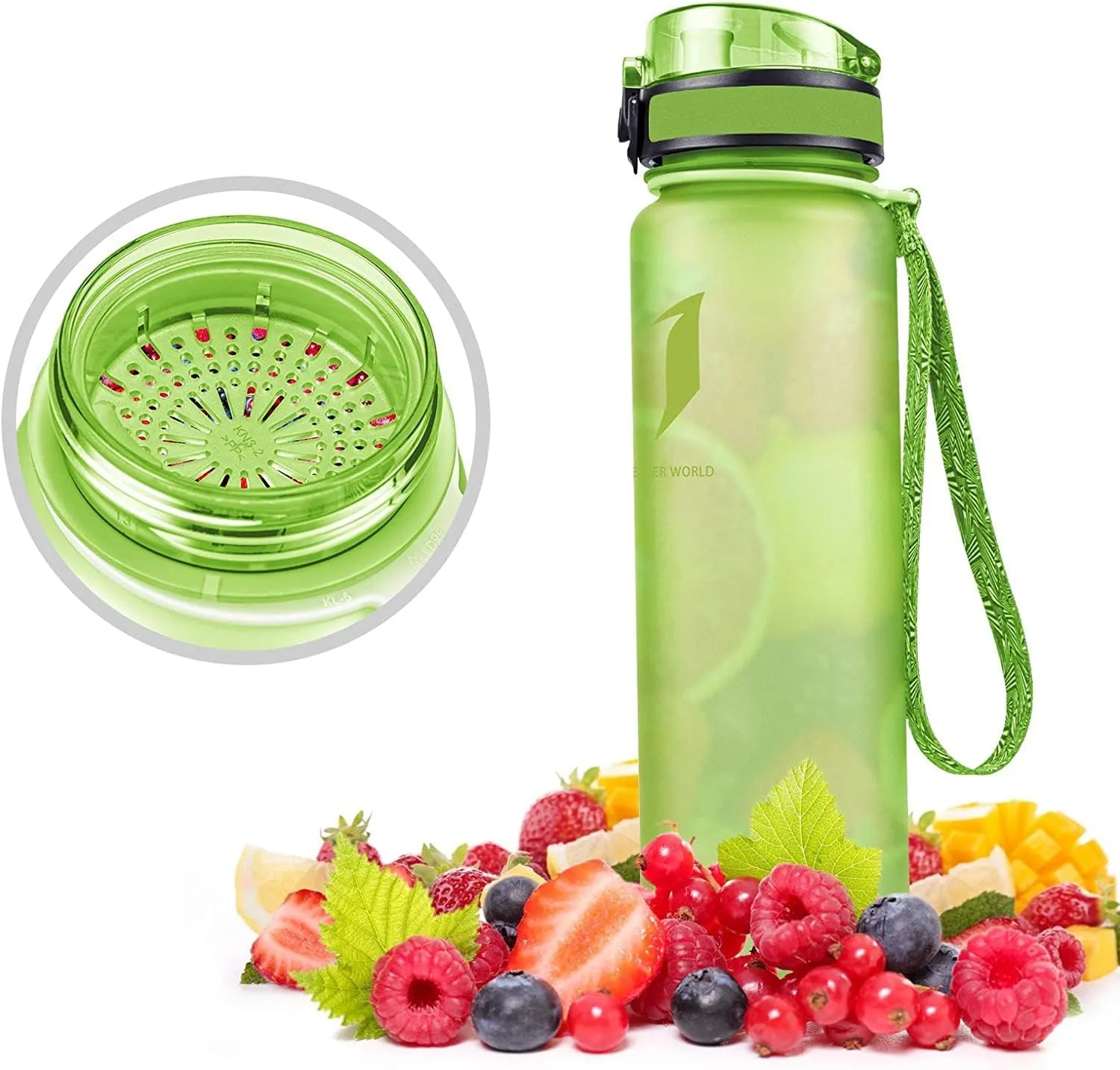 Super Sparrow Water Bottle - 12 oz/17 oz/25 oz/32 oz - BPA Free Tritan Water Bottles - One Touch Opening - Leak-proof Plastic Bottle - Kids Water Bottle for Office, Gym, Outdoor, Sports