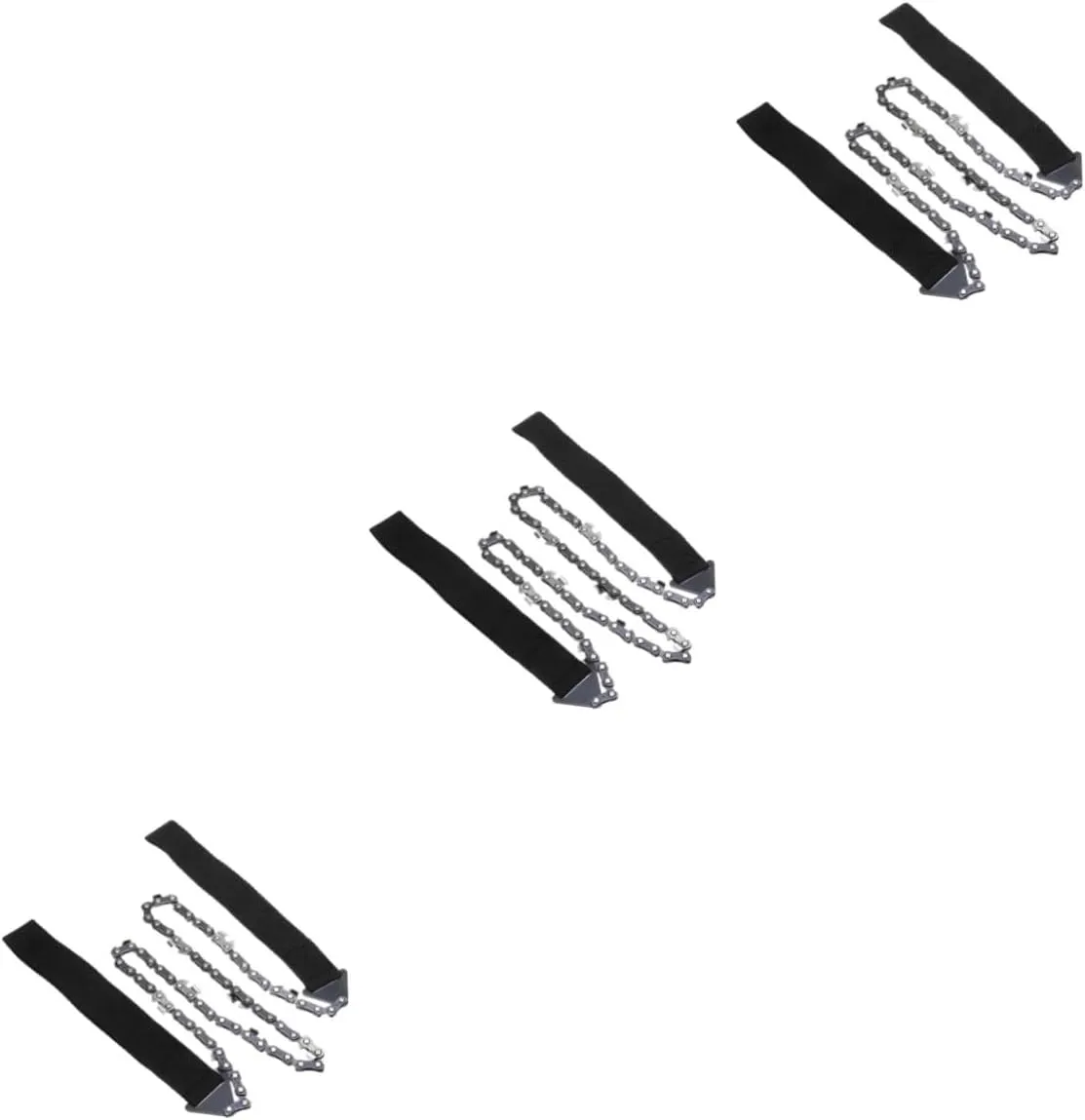 SUPVOX 3pcs Portable Pocket Chainsaw Razor Outdoor Gear for Camping Hiking Emergency Chainsaw