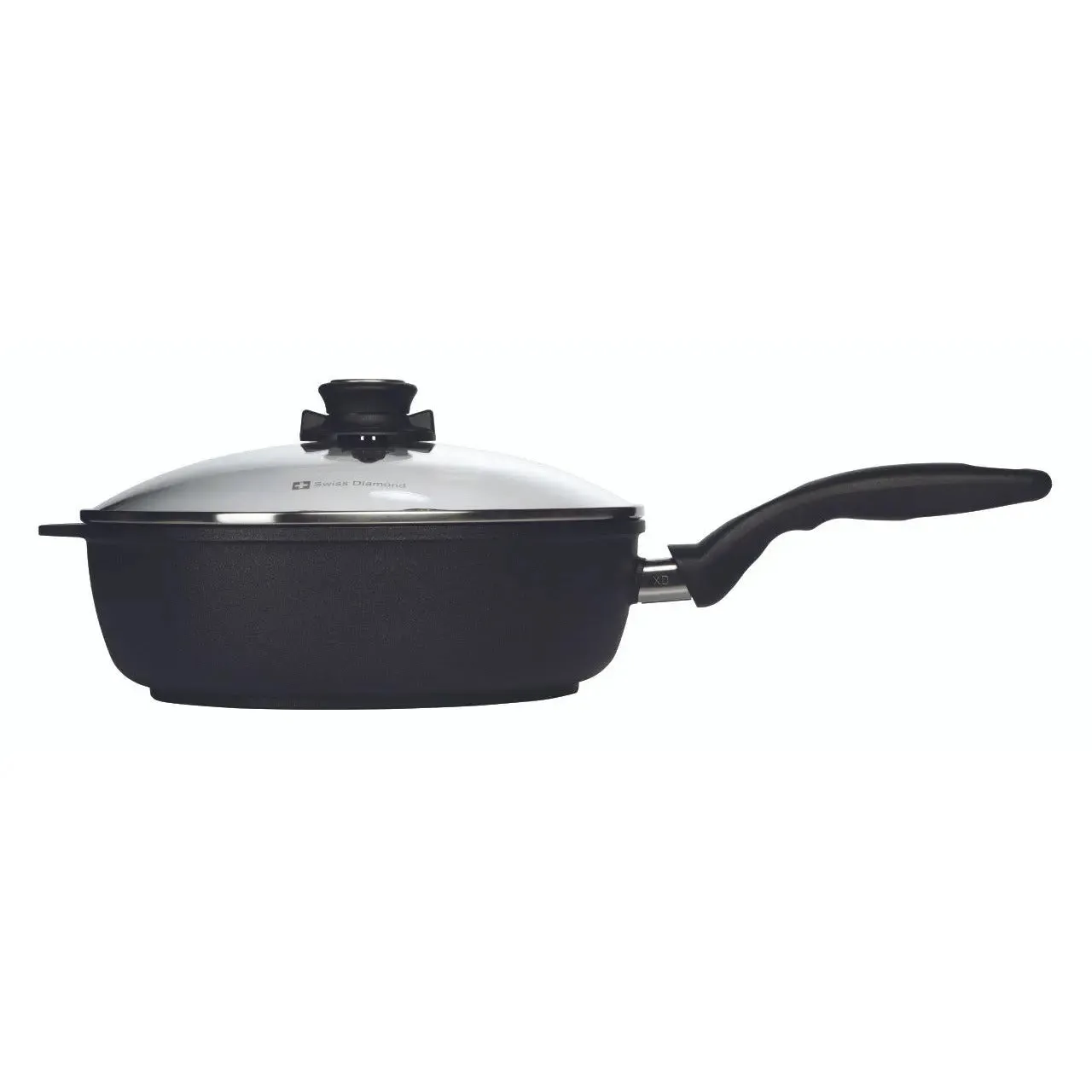 Swiss Diamond XD 3.8 qt Nonstick Saute Pan with Glass Lid