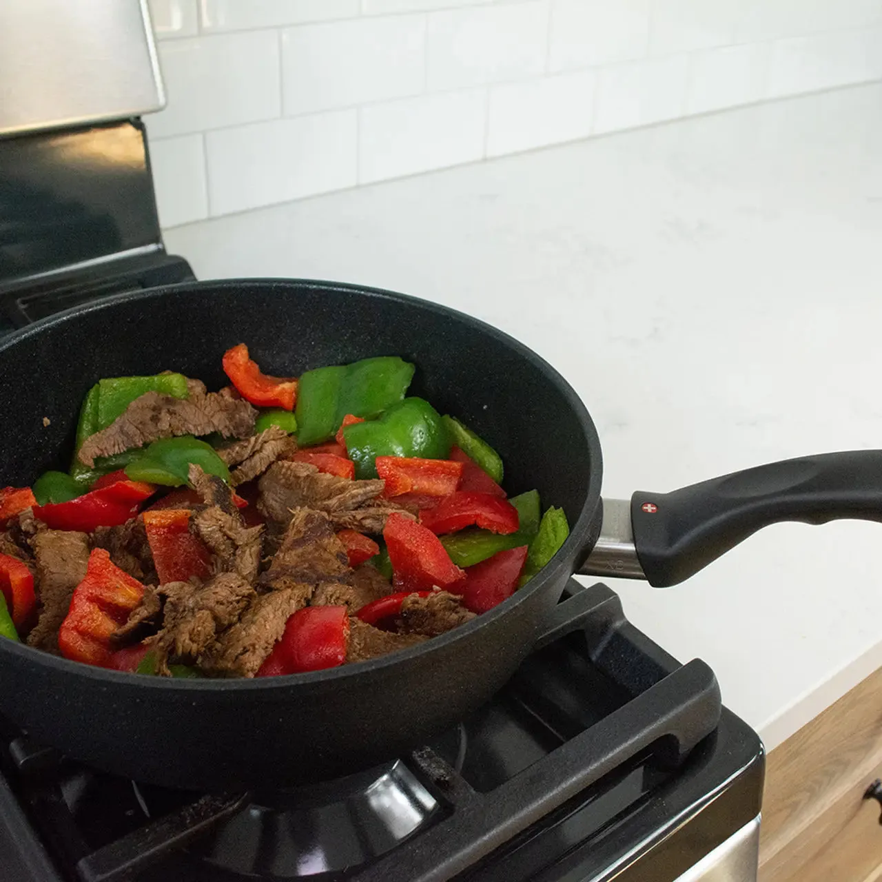 Swiss Diamond XD 3.8 qt Nonstick Saute Pan with Glass Lid