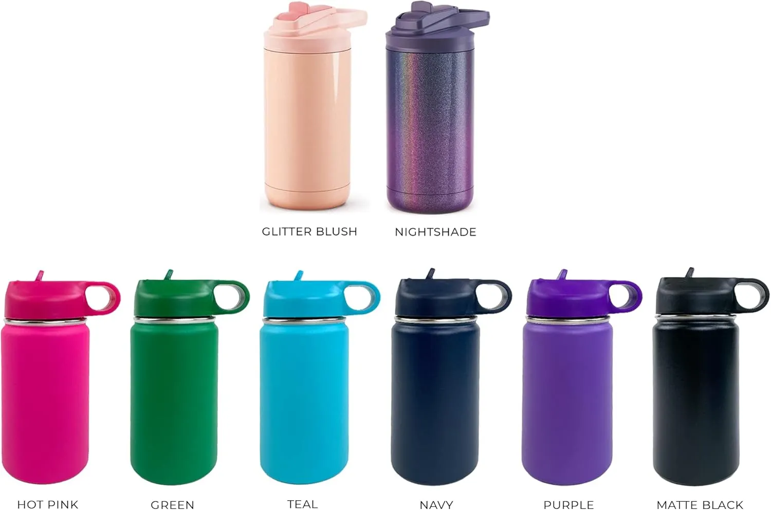 The Crafty Engineer Personalized Flower Girl and Ring Bearer Water Bottle (Teal)