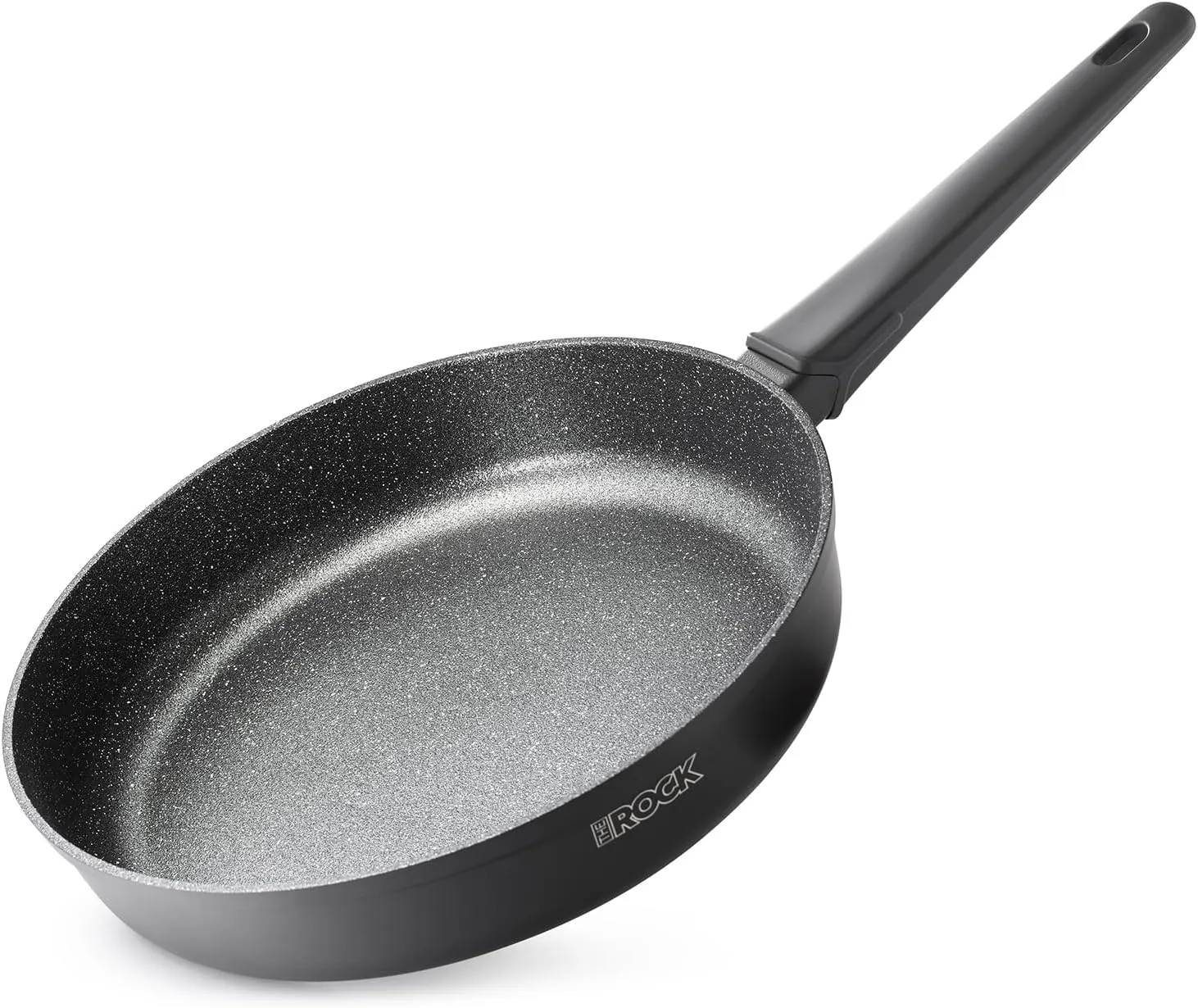 THE ROCK SOHO 11-Inch Non Stick Frying Pan – Nothing Sticks, Never Warps, Lasts Longer, Healthy Non-Toxic Skillet with Heat-Resistant Handle, PFOA Free, Oven & Dishwasher Safe, Black