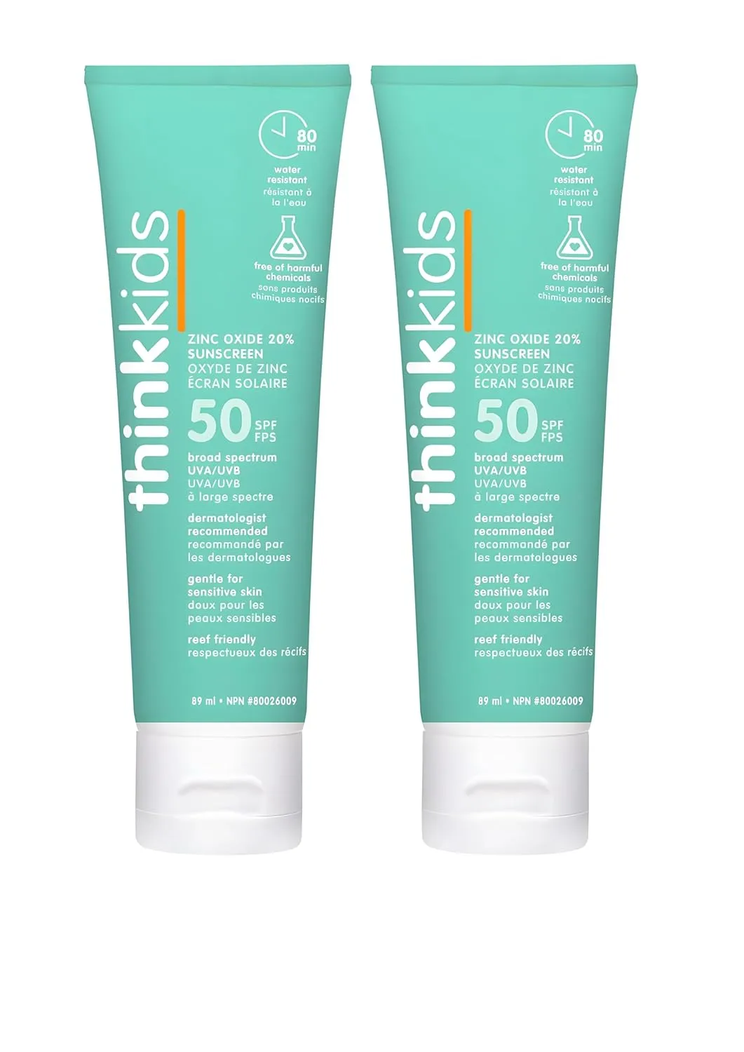 Thinksport Kids Safe Sunscreen SPF 50  (3 ounce) (2 pack)
