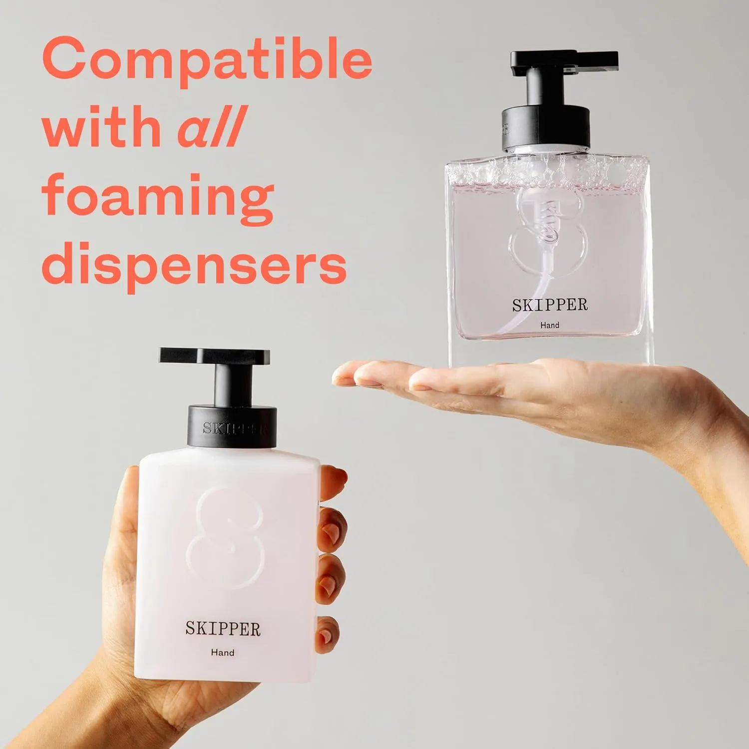 Tirtyl Skipper Foaming Hand Soap Tablet Refills - 12 Pack - 96 fl oz total (12x 8 fl oz) - Rebranded - Compostable Packaging - Lavender, Cucumber & Lilly Pilly